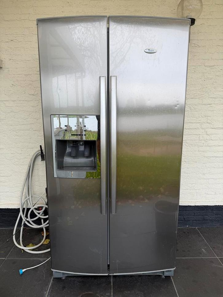 Amerikaanse Koelkast - Ruim en Stijlvol, Witgoed en Apparatuur, Koelkasten en IJskasten, Gebruikt, Met aparte vriezer, 200 liter of meer