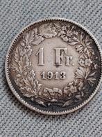 Zwitserland 1 Franc 1913 - Zilver, Verzenden, Overige landen, Losse munt, Zilver