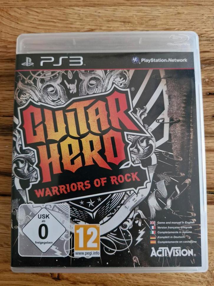 Guitar Hero: Warriors of Rock - PS3 (ZGAN), Spelcomputers en Games, Games | Sony PlayStation 3, Zo goed als nieuw, Muziek, 3 spelers of meer