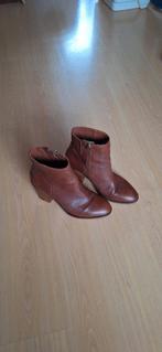 Tommy Hilfiger Leren dames Laarsjes Bruin Maat 41 ZGAN, Bruin, Lage of Enkellaarzen, Ophalen of Verzenden, Zo goed als nieuw