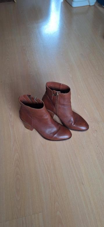 Tommy Hilfiger Leren dames Laarsjes Bruin Maat 41 ZGAN beschikbaar voor biedingen