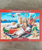 Grappige poezenpuzzel 1000 stukjes, Hobby en Vrije tijd, Ophalen of Verzenden, Zo goed als nieuw