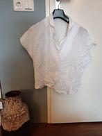 Witte blouse vintage korte mouw maat 38, Maat 38/40 (M), Ophalen of Verzenden, Wit, Zo goed als nieuw