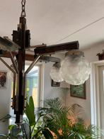 Art Deco Hanglamp - Metaal & Glas - ca. 1925, Ophalen, Gebruikt, Metaal