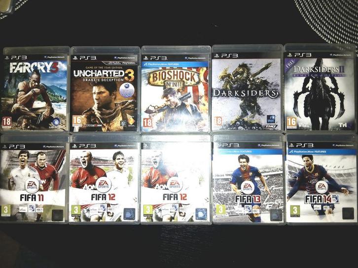 10 stuks PS3 Games - Far Cry, Uncharted, FIFA en meer!, Spelcomputers en Games, Spelcomputers | Sony PlayStation 3, Gebruikt, Met games