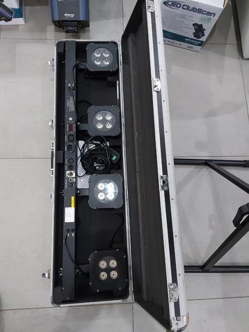 Jb 4 tc par bar + jv case + dmx handcontroller  beschikbaar voor biedingen