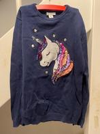 UNICORN BLAUW MEISJE TRUI, MAAT: 146, Ophalen of Verzenden, Zo goed als nieuw, Meisje, Trui of Vest