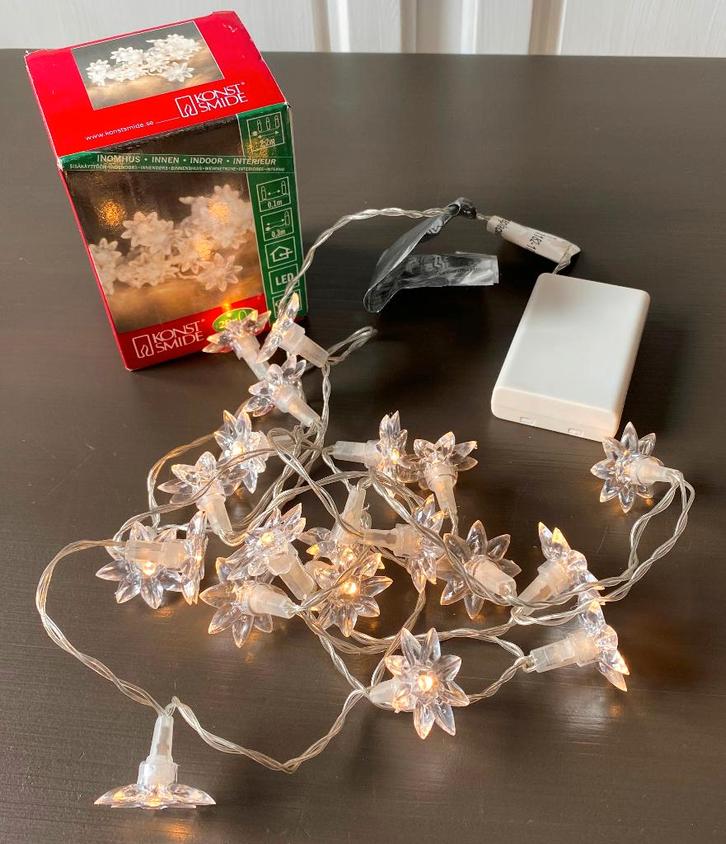 2 X Led Bloem (Kerst) Verlichting, Huis en Inrichting, Lampen | Losse lampen, Zo goed als nieuw, Led-lamp, Minder dan 30 watt