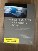 Statesman Yearbook 2018 - Politiek, Cultuur, Economie, Ophalen of Verzenden, Zo goed als nieuw, Los deel, Algemeen