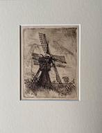 Ets molen monogram ZJ of J Z, Ophalen of Verzenden