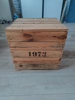 Houten Opslagbox, Huis en Inrichting, Ophalen, Gebruikt, Bruin, Vintage
