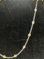 Zilver 925 Mattenklopper Ketting 59 CM 25.7 Gram, Ophalen of Verzenden, Zo goed als nieuw, Zilver, Zilver