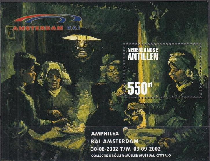 Nederlandse Antillen - 2002 - Blok De Aardappeleters, Postzegels en Munten, Postzegels | Nederlandse Antillen en Aruba, Postfris