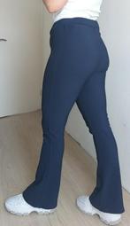 Noisy May geribd flared broek navy donkerblauw M stretch, Blauw, Zo goed als nieuw, Noisy May, Verzenden