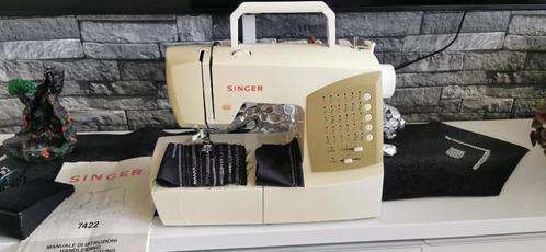 Naaimachine Singer 7422 Zo goed als nieuw, Hobby en Vrije tijd, Naaimachines en Toebehoren, Zo goed als nieuw, Naaimachine, Singer