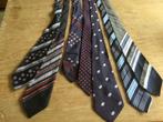 Vintage stropdassen, Gedragen, Met patroon, Blauw, Ophalen of Verzenden