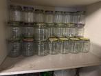 Glazen potjes - ideaal voor hergebruik! Bieden !, Ophalen, Gebruikt