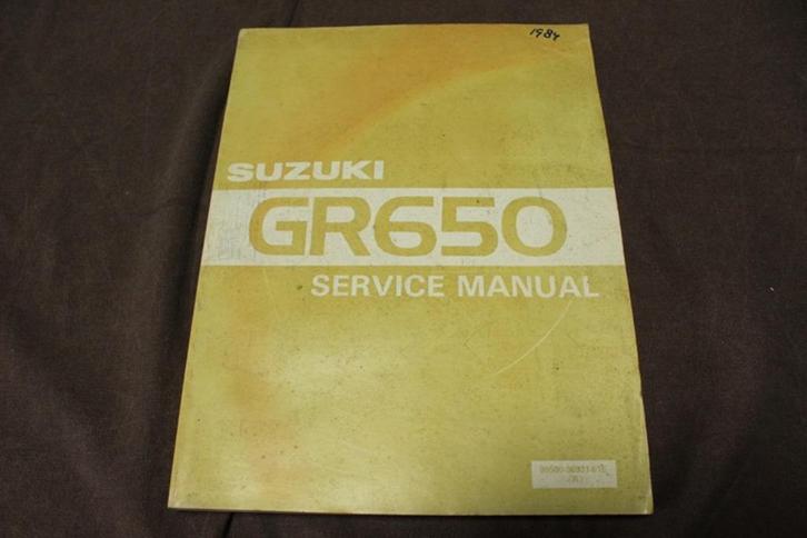 Suzuki GR650 1983/1984 motorcycle service manual, Motoren, Handleidingen en Instructieboekjes, Suzuki, Ophalen of Verzenden