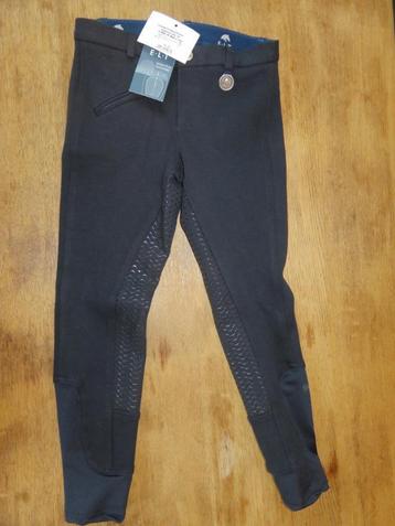 paardrijbroek, blauw, maat 140 E.L.T fun sport silicone zit beschikbaar voor biedingen