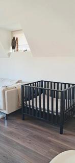 Zwarte The Wood Factory box + matras & speelkleed Jollein, Kinderen en Baby's, Boxen, Ophalen, Gebruikt