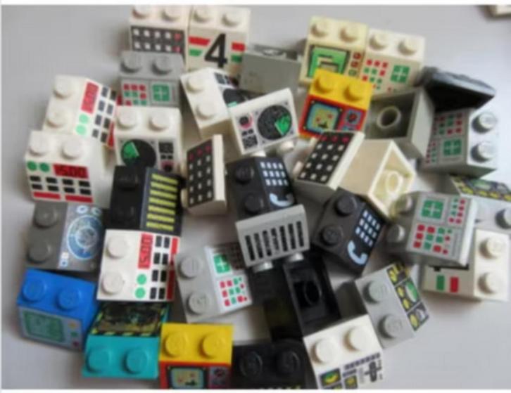nr. 5081, bedrukte schuine stenen 2x2. Verzenden mogelijk., Kinderen en Baby's, Speelgoed | Duplo en Lego, Gebruikt, Lego, Complete set