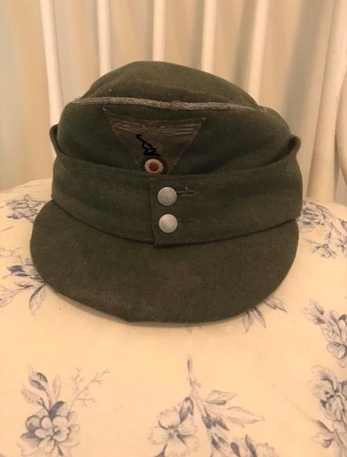 WW2 M43 Offizier veldpet, Verzamelen, Militaria | Tweede Wereldoorlog, Landmacht, Helm of Baret, Duitsland, Ophalen of Verzenden