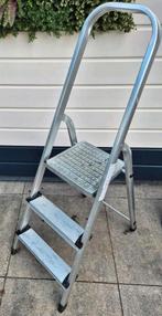 Aluminium Huishoudtrap - 3 Treden, Doe-het-zelf en Verbouw, Ladders en Trappen, Ophalen