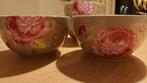 Pip studio soep kommen beige met roze bloemen, Kom(men), Ophalen of Verzenden, Zo goed als nieuw