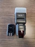 Rollei Pro Flitser + TTL Flits Trigger voor Canon, Ophalen of Verzenden, Gebruikt, Overige merken, Kantelbaar