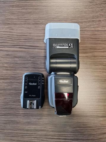 Rollei Pro Flitser + TTL Flits Trigger voor Canon beschikbaar voor biedingen