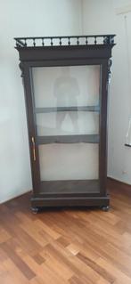 Antieke Vitrinekast, Glas, 50 tot 100 cm, 150 tot 200 cm, 25 tot 50 cm