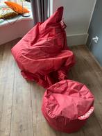 Te koop: zitzak en poef Fatboy, Ophalen, Gebruikt