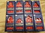 8 Kersthuisjes nr. 1 t/m. 8 nieuw in doos, Ophalen of Verzenden, Nieuw