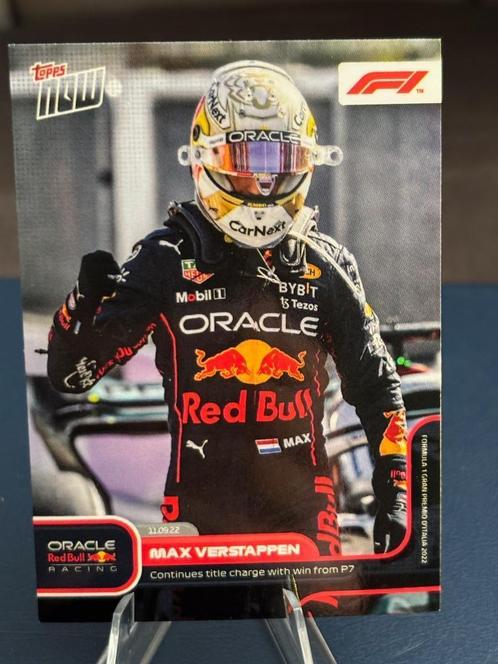 Max Verstappen Win from P7 - Topps Now F1, Hobby en Vrije tijd, Stickers en Plaatjes, Nieuw, Plaatje, Ophalen of Verzenden