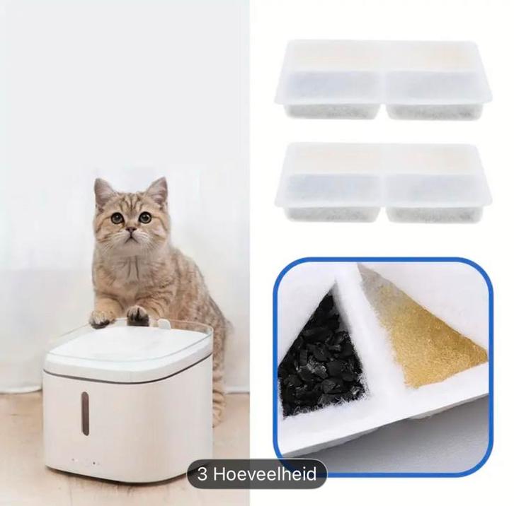 Filter huisdieren drinkfontein, Dieren en Toebehoren, Kattenvoerbakken en Drinkbakken, Nieuw, Ophalen of Verzenden