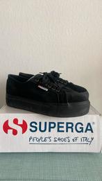 Black superga, Ophalen of Verzenden, Instappers, Zo goed als nieuw, Zwart