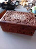 Houten kistje ingelegd met Been, Ophalen of Verzenden