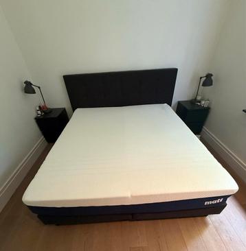 Matt sleeps boxspring incl matrassen en hoofdbord 180x210 beschikbaar voor biedingen