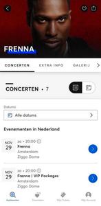 Frenna ziggo dome 29 nov, Twee personen, November