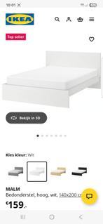 Bed Malm ( Ikea), Huis en Inrichting, Ophalen, Wit, Tweepersoons, 140 cm