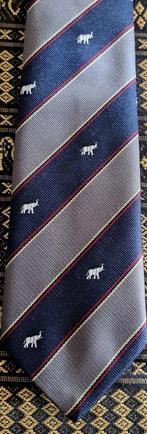 Olifant stropdas blauw-grijs met doorlopende olifanten, Kleding | Heren, Stropdassen, Ophalen of Verzenden, Nieuw, Blauw