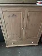 white wash - massief houten kast, Huis en Inrichting, Ophalen of Verzenden, Gebruikt