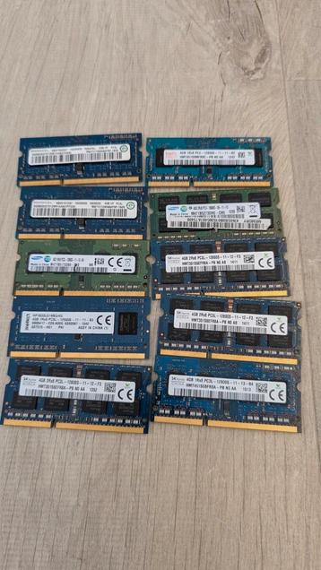10 stuks 4gb ram geheugen ddr3 beschikbaar voor biedingen