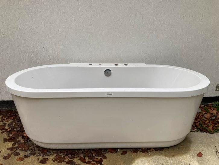 Vrijstaand bad, kunststof, Doe-het-zelf en Verbouw, Sanitair, Zo goed als nieuw, Bad, Ophalen