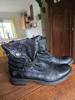 Zwarte leren enkellaarzen met gespen 38 nero giardini, Zwart, Lage of Enkellaarzen, Ophalen of Verzenden, Onbekend