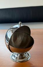 RVS Suikerpot met Roldeksel - 13cm, Overige materialen, Gebruikt, Schaal, Rond