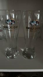 2x Brugge Tripel glazen, Verzenden, Zo goed als nieuw, Overige merken