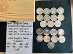 Wilhelmina serie Rijksdaalders  en Beatrix  serie 50 Gulden, Postzegels en Munten, Munten | Nederland, Setje, Zilver, Ophalen of Verzenden