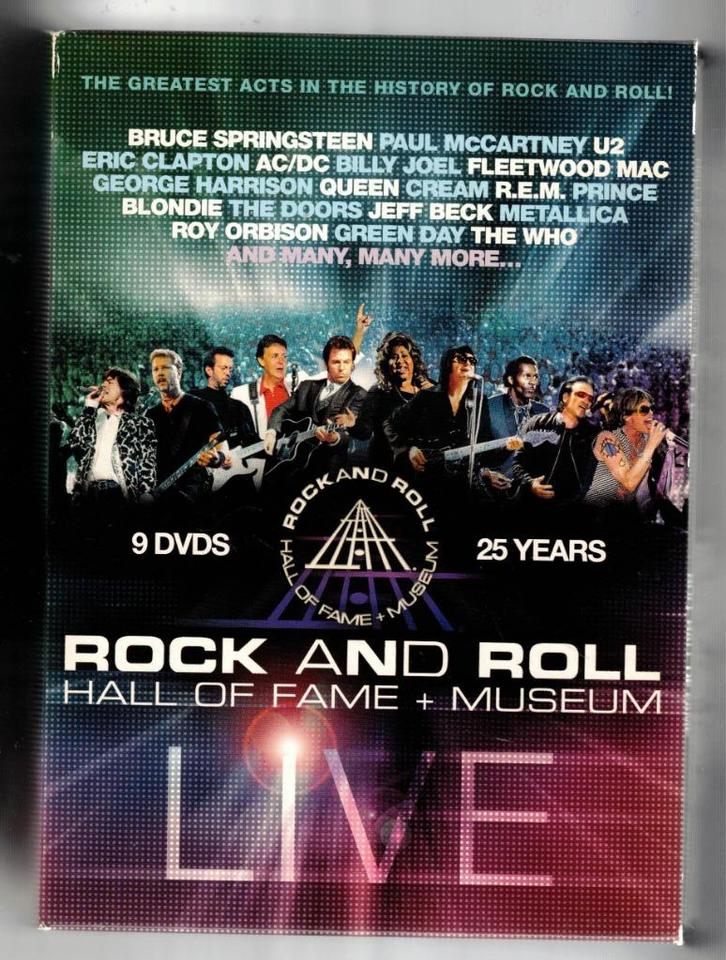 VARIOUS ARTISTS 9 DVD Box Rock 'n Roll Hall of Fame, Cd's en Dvd's, Dvd's | Muziek en Concerten, Gebruikt, Alle leeftijden, Ophalen of Verzenden