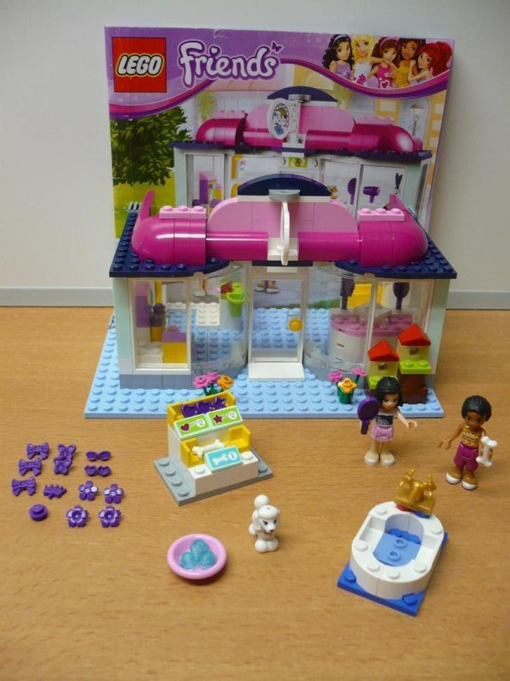 Lego Friends 41007  Dierensalon met bouwboekje., Kinderen en Baby's, Speelgoed | Duplo en Lego, Zo goed als nieuw, Lego, Complete set